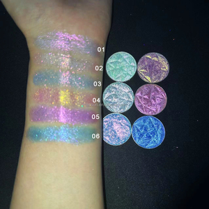 OEM Personnalisé OMBRE À PAUPIÈRES À EFFETS SPÉCIAUX MULTI-CROMES Haute Pigmentation Ombre à Paupières Pressée Multichrome Caméléon - Product Image 3