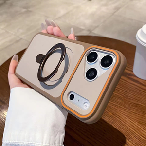 เคสโทรศัพท์มือถือกันกระแทก 2 in 1 TPU+PC พร้อมฝาปิดแม่เหล็กและขาตั้ง สำหรับ iPhone 15 16 17 Pro Max - Product Image 2