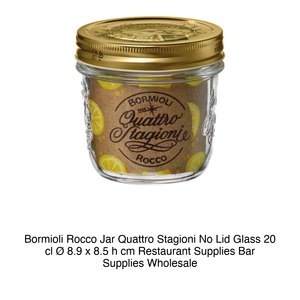 Tarro de Vidrio 4 Stagioni 20 cl, Altura 8.5 cm, Diámetro 8.9 cm, sin Tapa, Bormioli Rocco - Product Image 2