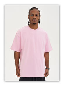 Coton de première qualité Impression de logo personnalisé Impression de t-shirt personnalisé T-shirt uni surdimensionné pour hommes - Product Image 4