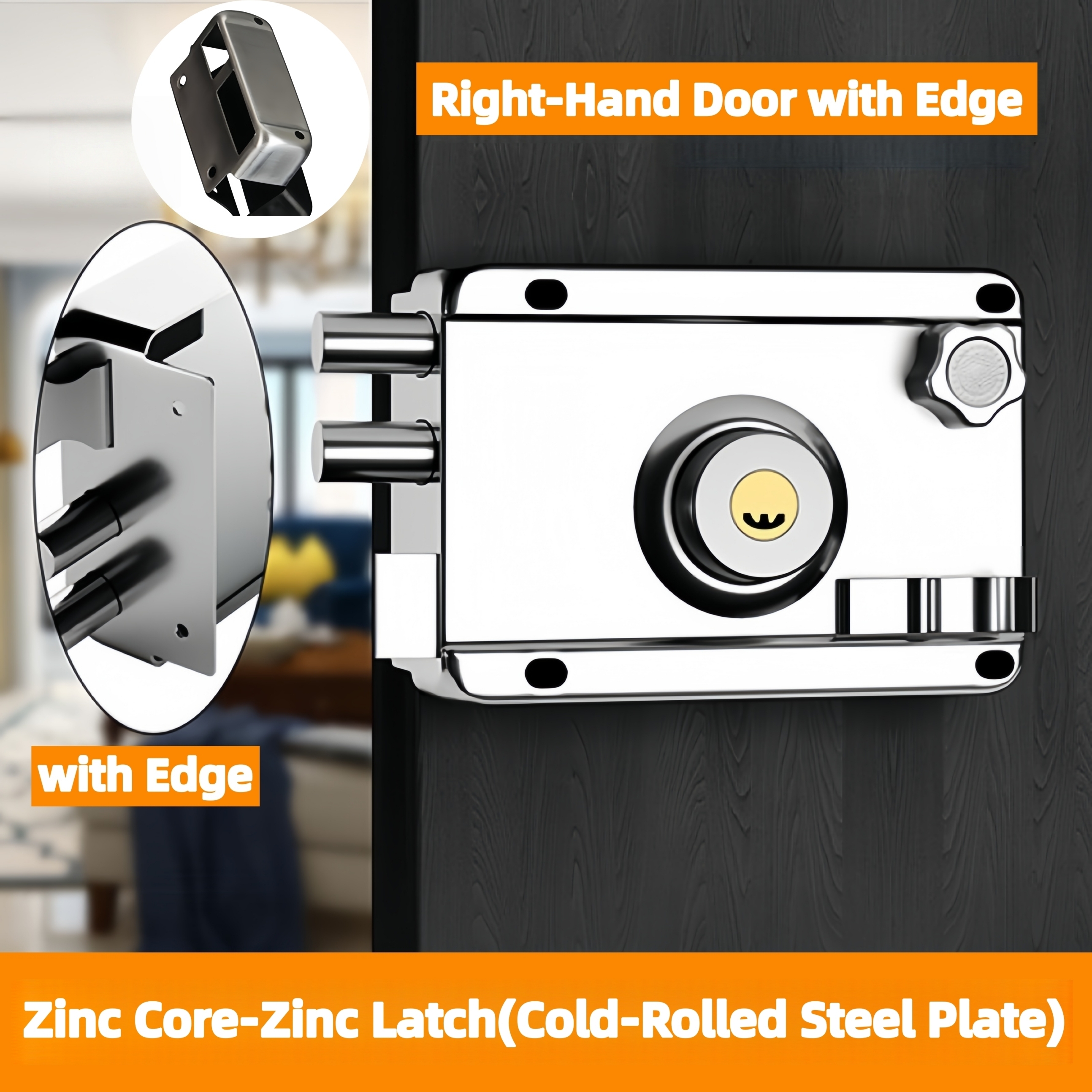 Zinc Core-Zinc Latch-RH with Edge