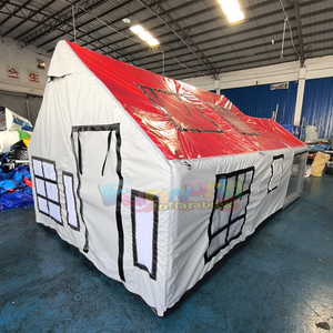 All season outdoor waterproof PVC glamping house camping dome <b>tent</b> inflatable air cabin - Product Image 5