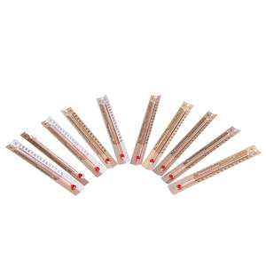 Thermomètre à dos métallique Gelsonlab HSGC-063, thermomètres sans <span class=keywords><strong>mercure</strong></span> à double échelle en forme de V pour une utilisation scientifique en intérieur - Product Image 3