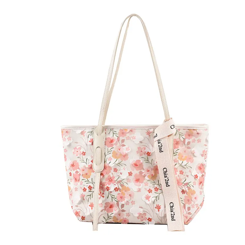 Temperament Women's Bag Gentle Floral Handbag Large Capacity Waterproof Durable Wholesale Low Price
