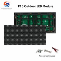 Módulo de Pantalla LED para Exteriores Resistente al Agua P10 SMD de Doble Color Rojo y Verde, 320x160mm, Escaneo 1/4, Panel de Letrero Desplazable para Tiendas, OEM