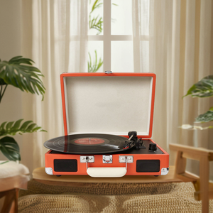 China Factory Supplied Competitive High Quality Wooden Multifunction Gramophone Vinyl Record Player Turntable <strong>Technics</strong> Speakers - Product Image 2