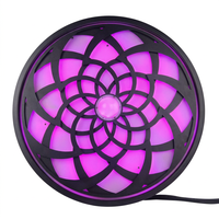 Lumière LED Caleidoscope Magique à Double Moteur, Rotation Infinie, Effet Scénique DMX pour Fête, Design Rétro, Multicolore
