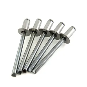 Aluminium Pop Rivet Blind Rivet Manufacturer DIN7337 Open Type Flat Head Aluminium Pop Blind Rivets