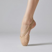 Chaussons de gymnastique en polaire corail pour femmes BW0112, chaussettes mi-pieds, chaussures de danse du ventre pour femmes