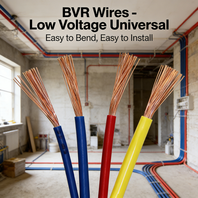 CE Certified BVR / H07V-K Flexible PVC Wire 1.5~16mm² Stranded Copper for Electrical & Earthing Use