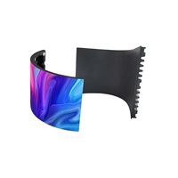Modul Layar LED Fleksibel Lengkung Dalam Ruangan P2 Panel Dinding LED Lunak Layar LED 2mm Tampilan Video LED Signage Digital