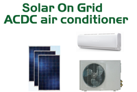 Ventes chaudes DC48 100% solaire, climatiseur solaire alimenté par l'énergie solaire, système de climatisation solaire hors réseau pour une autonomie de 6 à 12 heures