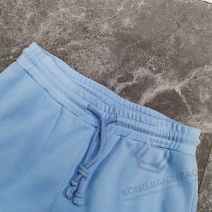 Fabrication sur mesure de pantalons évasés en molleton de coton et de sweats à capuche oversize vierges à double couche avec patchwork - Product Image 3