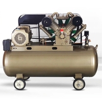 Compresseur d'air diesel silencieux à piston entraîné par courroie, unité portable avec réservoir pour sablage, peinture et gonflage de pneus