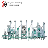 HONGDEFA 20TPD Moulin à riz moderne haute précision avec ensemble complet et garantie de 2 ans