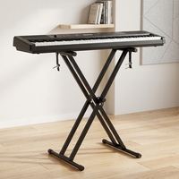 Quick Release Double Keyboard Stand Fast Adjustment Knobs User Friendly Operation for Busy Stage Crew