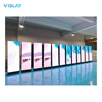 Affichage LED Vislat P2.5/1.86 pour affiches promotionnelles, écran numérique portable pour publicité vidéo en extérieur/intérieur