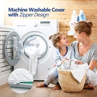 Topper à mémoire de gel de mousse haute densité Surmatelas compressé sous vide écologique housse amovible pour bébés enfants appartements