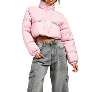 Veste matelassée pour femme en gros, veste d'hiver chaude et isolante, veste décontractée et tendance pour l'extérieur avec personnalisation de marque OEM / ODM - Product Image 1