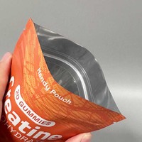 Sachet Doypack Personnalisé Imprimé avec Fermeture Zip pour Compléments de Créatine en Gommes, Emballage Alimentaire Vide en Plastique Mylar avec Fermeture Ziplock