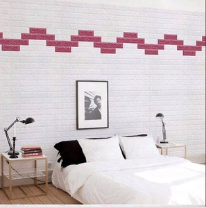 <span class=keywords><strong>Papier</strong></span> <span class=keywords><strong>peint</strong></span> auto-adhésif en mousse XPE, design brique 3D, nouveauté 2021, pour la décoration intérieure, autocollant mural en mousse PE, décoration de chambre d'enfant - Product Image 2