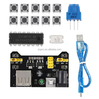 ZOPRO 14102515 830 Hole R3 Component Pack Kit de démarrage avec potentiomètre, résistance, condensateur, diode, module