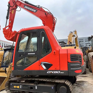 Mini-excavatrice sur chenilles hydraulique Doosan Dx80 d'occasion, modèle 2020, godet de 0,32 m, poids opérationnel de 7,9 tonnes - Product Image 2