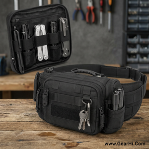 Yes Everyday Carry <b>Tool</b> Organizer <b>Pouch</b> Modular Waist Pack Compact Utility Bag Rugged Daily <b>Belt</b> Loop Carrier EDC Bags 1000D - Product Image 3