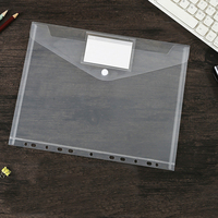 Carpeta de Archivos Transparente al por Mayor, Tamaño A4, Vertical, 11 Orificios, con Botón a Presión, Material PP, Color Personalizado, Impermeable, para Documentos Escolares