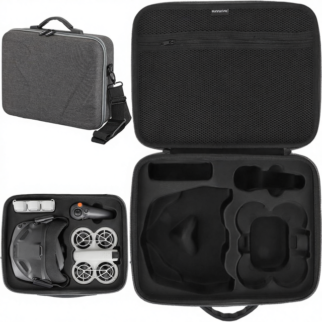 Taoricup for Compatible Neo Motion Fly More Protective Case 3-in-1 Storage Set Goggles N3/RC Motion 3 Shockproof Waterproof