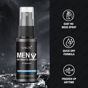 Vegan Mens Private Part Antibacterial Intimate Spray Hombres Hidratante Refreshig con Aloe <span class=keywords><strong>Vera</strong></span> & Witch Hazel - Product Image 1