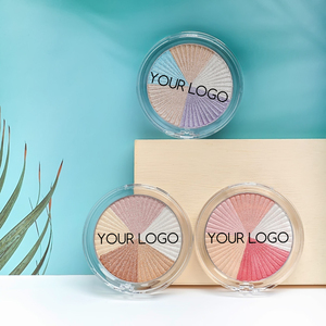 Palette <span class=keywords><strong>de</strong></span> <span class=keywords><strong>contour</strong></span> et d'enlumineur pressé 5 couleurs 13g, poudre vegan haute pigmentation, maquillage éclaircissant pour le visage, marque privée - Product Image 1