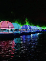 Usine En Gros Électrique 6-8 Personne Flottant BBQ Donut Grill Bateau BBQ Donut Bateau Grill Bateau pour Lac Mer Partie