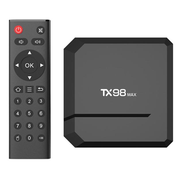 Factory Price T98 Max 4K Android 12.1 Smart TV Box with Remote Control