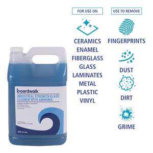 Limpiador de Vidrio en Botella de 1 Galón Boardwalk con Amoníaco de Grado Industrial en Aerosol, Formato 4/Caja - Product Image 1