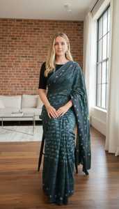 Sarees para Mujer, Ropa Tradicional Elegante Diseñada para un Estilo Moderno, Tela Duradera con Colores Ricos y un Atractivo Gracioso - Product Image 6