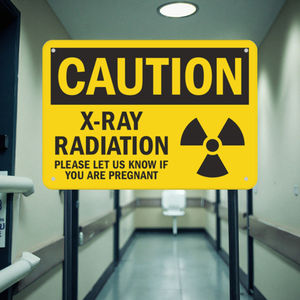 अनुकूलन योग्य एल्यूमीनियम धातु एक्स-रे सावधानी ने क्लीनिकों और प्रयोगशालाओं के सुरक्षा उत्पाद के लिए गर्भावस्था के खतरे की चेतावनी - Product Image 4