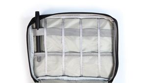 Échantillon gratuit Sac organisateur de câbles de voyage portable, Sac de rangement pour technologie pour cordon, chargeur, téléphone, écouteurs, disque dur, USB, carte SD - Product Image 2