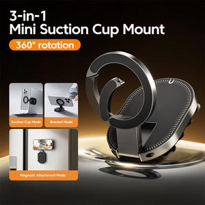 Soporte Magnético Plegable con Ventosa y Ajuste Retráctil para Laptop, Soporte Extensible para Teléfono con Mosquetón - Product Image 2