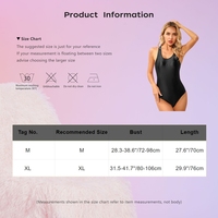 Combinaison de sport moulante brillante et extensible de haute qualité pour femme – Maillot de bain une pièce pour fitness et entraînement