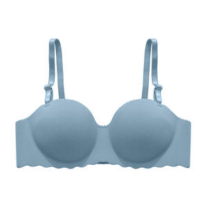 シームレスな女性のためのファッショナブルな快適な通気性のシームレスなワンピースプッシュアップ女性のブラブラ無地 - Product Image 1