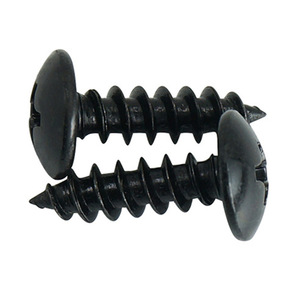 Tornillo Autorroscante Yufumei M3 M4 M5 Negro con Cabeza Phillips para Madera, Cabeza Plana Grande, Grado de Construcción A, Acero al Carbono Liso - Product Image 3