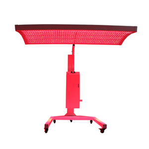 Spor salonları ev tam vücut 6000W 660nm 850nm hoparlör ile eğri tasarım motorlu stander kırmızı ışık tedavisi yatak paneli güzellik salonu