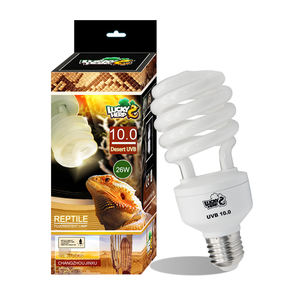 Lampe fluorescente <span class=keywords><strong>UVB</strong></span> compacte Lucky Reptile 26W <span class=keywords><strong>UVB</strong></span> 10.0 100 <span class=keywords><strong>150</strong></span> 200 avec matériaux en plastique et en verre - Product Image 1