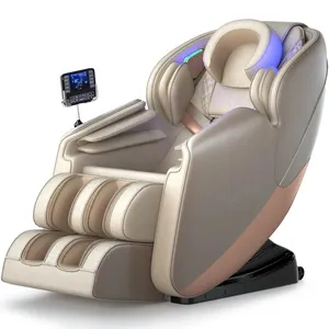 2023 Ai Music Luxury Shiatsu Massage Chair Foot Spa Full Body 8d pressione dell'aria a gravità Zero massaggio della sedia di migliore qualità