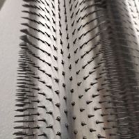 Aiguille HF Brosse à rouleau en plastique Perforation à froid Cylindre épinglé, rouleau à aiguille, rouleau perforant pour préforateur chauffant