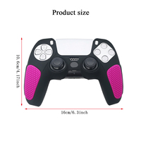 Coque de protection en silicone bicolore multicolore pour manette PS5 Dualsense antidérapante compatible avec chargeur Dock