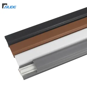 24x12 Mm Brown PVC Plastic With Sticker Office Customized Waterproof Insulation Protection Cable Trunking