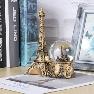 جودة عالية مخصصة راتنج الثلج الكرة الهدايا نيويورك برج ايفل وكرة الكريستال لهدايا عيد الميلاد - Product Image 2