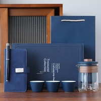 Coffret Cadeau d'Anniversaire d'Entreprise, Style Chinois, Céramique, Impression de Logo, Souvenir de Réunion Annuelle, Petit Cadeau pour Clients